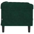 thumbnail image 3 of vidaXL Fauteuil Sofa pour Adultes - Velours Vert Foncé, 3 of 5