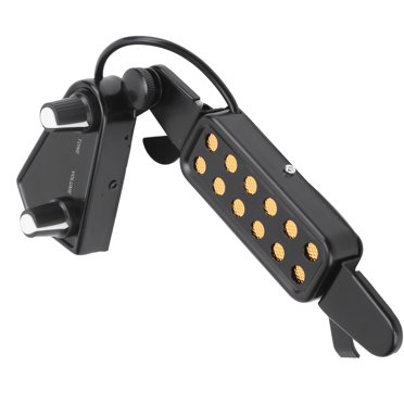 Préamplificateur de Guitare Acoustique, Ramassage de Guitare Acoustique Matériau PVC Contrôle du Volume Pièces de Guitare pour Professionnels pour Guitares Acoustiques Folk