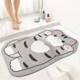 thumbnail image 1 of Boovnll Bathroom Rugs, Absorbent Thicken Non-Slip Backing Super Absorbent Floor Mat, Bathroom Absorbent and Quick-Drying Carpet Floor Mats, Door Bathroom Non-Slip Floor Mats, Bath Mat, 1 of 2