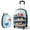 Blue, variant on 2PC Kids Carry On Luggage Set 12" Backpack and 16" Rolling Suitcase for Travel