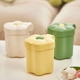 thumbnail image 3 of Decorative Desktop Wastebasket With Lid Small Bedside Garbage Can For Bedroom Kitchen Sturdy Mini Cute Compact Rubbish Container Easy To Clean, 3 of 3