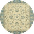 thumbnail image 1 of Ahgly Company Indoor Round Abstract Brown Gold Oriental Area Rugs, 8' Round, 1 of 6