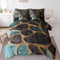 thumbnail image 1 of YST Black Marble 7pcs Bedding Set, Watercolor Abstract Comforter & Duvet, King, 1 of 4