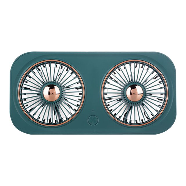 MesaSe 2000mAh Desk Fan Powerful Double Motors ABS USB Rechargebale Mini Portable Fan Summer Gift