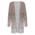 thumbnail image 4 of CEHVOM Cardigan à Imprimé Floral pour Femmes, Mode Décontractée, avec Poches, Manches Longues, Liquidation, 4 of 5