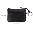 thumbnail image 2 of Coin Purse Leather Keychain Design Zipper Small Wallet Coin Change Purse, 2 of 7