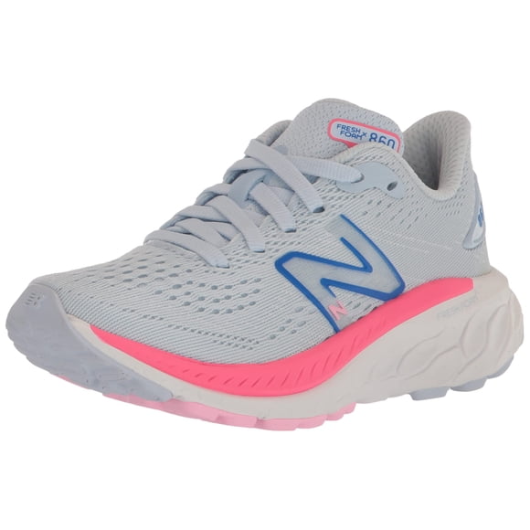 New Balance Girls Fresh Foam X 860 V13 Running Shoe, Moon Dust/Neon Pink, 10.5 Little Kid