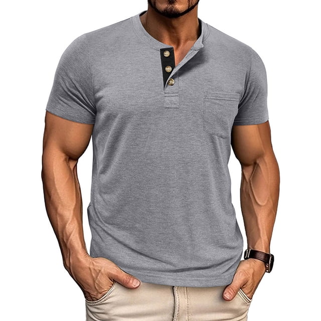 Haut de Base Thermique à Manches Longues Ajusté Uni pour Homme pour Temps Froid, Mise en Forme et Tenue Décontractée