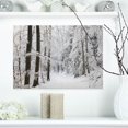 thumbnail image 2 of Designart Forêt d'hiver dense et ruelle Art mural sur toile, 2 of 4