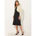 thumbnail image 3 of INSPIRE CHIC Cardigan Boléro Court Élégant Uni à Ourlet Arrondi à Manches Longues pour Femme Beige m, 3 of 5