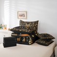 thumbnail image 4 of Erosebridal Egyptian Pharaoh Cat Mural Bedding Sets Full Size, Egypt Pyramids History Comforter Sets with Sheets, Reversible 7pcs, 4 of 5