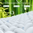 thumbnail image 3 of UNILIBRA King Size Mattress Pad Cooling Rayon from Bamboo Quilted Fitted Mattress Protector Pillow Top Mattress Cover with Deep Pocket Up to 21 Inches Ultra Soft Filling Mattress Topper, 3 of 5