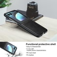 thumbnail image 5 of [PST] Motorola Moto Razr+ Plus / Razr 40 Ultra 2023 Leather Case, Slim Shockproof Hard PC Shell Leather Case Cover, 5 of 5
