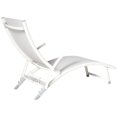thumbnail image 3 of Alfresco Home Chaise Longue de Patio Réglable pour le Bord de la Piscine en Blanc Loft, 3 of 5