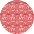 thumbnail image 1 of Ahgly Company Machine Washable Indoor Round Transitional Ruby Red Area Rugs, 7' Round, 1 of 7