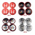 thumbnail image 3 of 4 Hubcaps for Honda Mugen Car, 56 mm, Sticker, 3 of 7