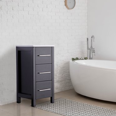 Vanity Art 12 in. W Bathroom Vanity with Engineered Marble Top