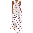 thumbnail image 1 of Innerwin Longues Robes Maxi à Imprimé Floral pour Femmes, Robe d'Été de Plage, Vacances, Sans Manches, Robe Débardeur Hawaïenne, Style Q 2TG, 1 of 4