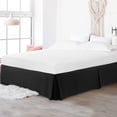 thumbnail image 2 of PiccoCasa Bed Skirt Double Brushed Microfiber with Dust Ruffle, King Black, 2 of 6