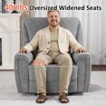 thumbnail image 2 of MCombo Recliner Chaise, Capacité de 400 Lb, Pivotante, Gris Foncé, 2 of 9