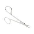 thumbnail image 4 of Uxcell Beauty Tool Brow Trimmer Stainless Steel Eyebrow Shear Curved Edge Scissors Silver Tone, 4 of 5