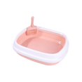 thumbnail image 4 of GROWTH TANK Cat Litter Box Heighten Splashproof Open Top Pet Litter Tray Kitten Potty Toilet Pink, 4 of 9