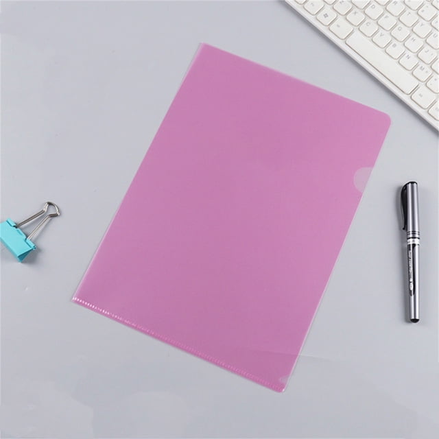 ZTTD 1 Pack Clear Document Folder Project Pockets, Clear Plastic Folders Sleeves, Documents Project Pockets,Plastic Document Folders Paper Poly Jacket Sleeves Folders Copy, A4 Letter Size, Clear