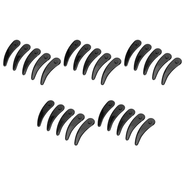 Lawn Mower Plastic Blade, Flexible ABS Advanced System Plastic Mower Blades Separate For Outdoor Black
