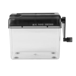 Découpe de papier,A6 portatif Mini Manual Filecrushing Hand Crank Shredder Fiable et Durable