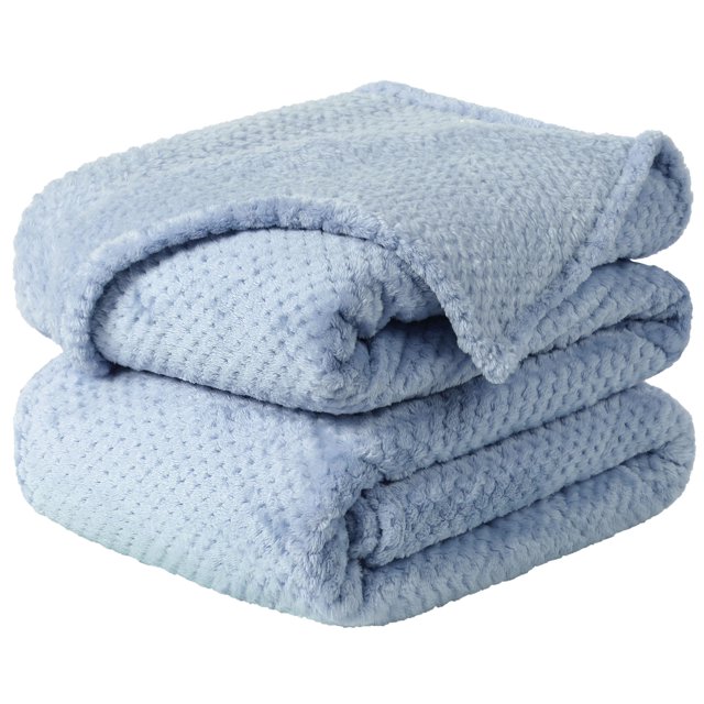 Unique Bargains Couverture de Lit en Molleton de Luxe en Maille Tissée