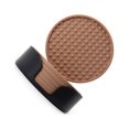 thumbnail image 2 of tredstone Portable Silicone Drink Coasters With Holder Convenient And Durable Accessory Convenient Shell Pink, 2 of 6