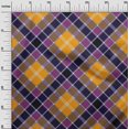 thumbnail image 2 of oneOone Georgette Viscose Fabric Tartan Check Decor Fabric Printed BTY 42 Inch Wide, 2 of 4