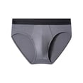 thumbnail image 1 of ylioge Casual Underwear for Men Mid Waisted High-Cut Stretchy Comfort Briefs Basic Color Block Breathable Polyester Underpants, 1 of 2