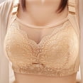 thumbnail image 4 of Push up Sports Bra Women Lightly Lined Bra Feature V-Neck Molded Bra Style W-877 Beige 46, 4 of 4