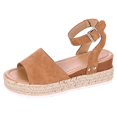 thumbnail image 2 of Dvkptbk Sandales Femmes Mode Décontractée à Bout Ouvert Plateformes Compensées Sandales Chaussures Chaussures pour Femmes, 2 of 6