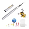 thumbnail image 1 of Fishing Rod and Reel Combo Set Telescopic Pocket Pen Fishing Rod with Mini Trolling Reel, 1 of 8