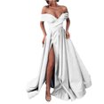thumbnail image 1 of Ketyyh-chn99 Robes d'Anniversaire pour Femmes Robe de Mariée Maxi Robe de Soirée Élégante Taille Haute Robe de Fête de Mariage Robe Longue Blanc,P, 1 of 5