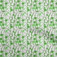 thumbnail image 1 of oneOone Polyester Spandex Light Green Fabric Kids Floral Craft Projects Decor Fabric Printed By The Yard 56 Inch Wide, 1 of 4