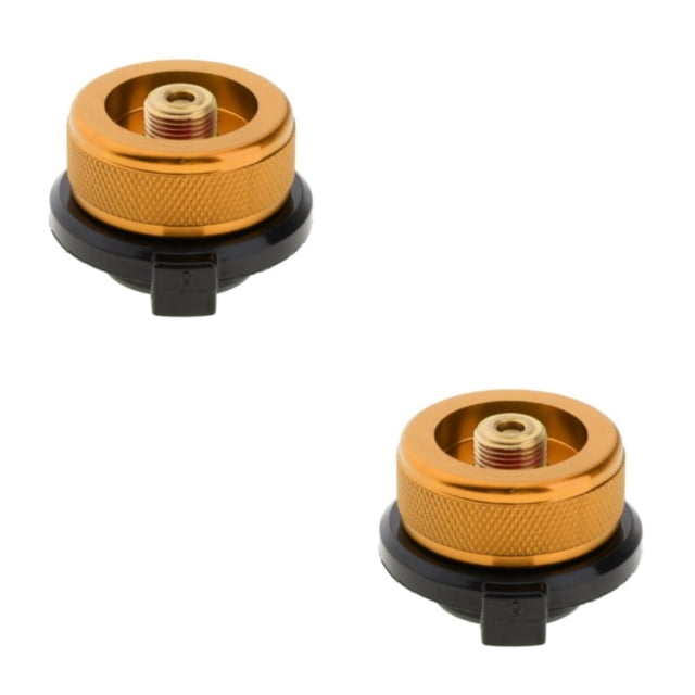 Youkk Adaptateur Polyvalent pour Réchaud de Camping, Convertisseur de Bocal pour Cuisson Extérieure Prolongée Orange 35x30 mm 2 Ensembles