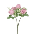 thumbnail image 2 of Vaidha Bouquet Simulé de Fleurs de Décoration Intérieure Bouquet de Roses Simulées Petits Guidons de Roses, 2 of 5