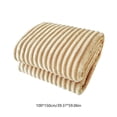 thumbnail image 3 of Summer Savings Clearance! Gspmoly Flannel Fleece Throw Blanket Lightweight Warm and Soft Striped Couch and Bed Blanket Cozy Microfiber Ribbed Sofa Decor for All Season Summer Savings Clearance, 3 of 6