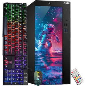 RGB Desktop PC AXOII , Intel Core i5 Processor, 16GB RAM, 256GB SSD 500GB HDD, Wi-Fi, Bluetooth, 4K Support, HDMI, DisplayPort, Windows 11 Pro RGB Desktop PC AXOII , Intel Core i5 Processor, 16GB RAM, 256GB SSD 500GB HDD, Wi-Fi, Bluetooth, 4K Support, HDMI, DisplayPort, Windows 11 Pro