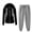 Black, variant on Cameland Tracksuit Womens Sweatsuit Set Long Sleeve Zip Up Jacket And Sweatpants 2 Piece Sports Outfit Joggers Set Womens Clothes