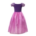 thumbnail image 2 of HAWEE Robe pour Filles à Manches Bouffantes, Costume de Princesse Raiponce, Cosplay de Fête d'Anniversaire, Robe Violette Sofia, avec Accessoires, 2 of 4