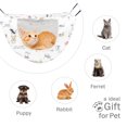 thumbnail image 2 of Jinsinto Cat Cage Hammock,Hanging Soft Pet Bed for Kitten Ferret Puppy Rabbit or Small Pet,Double Layer Hanging Bed for Pets,2 Level Indoor Bag for Spring/Summer/Winter, 2 of 5
