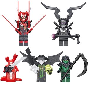 Ninja Bâtir des blocs d'ornements de jouets pour enfants 5Pcs Accueil Décoration Le meilleur cadeau pour amis et enfants 1.97 de pouce