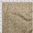 thumbnail image 4 of oneOone Cotton Poplin Olive Green Fabric Floral Craft Projects Decor Fabric Printed By The Yard 56 Inch Wide, 4 of 4