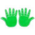 thumbnail image 1 of Five Finger Foam Cheering Hands For A Party Universal Five Finger Foam Hands For Cheerleaders. Green, 1 of 3