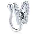 thumbnail image 1 of Fake Nose Ring Butterfly: Fashion Rhinestone Non Piercing Nose Cuff Nose Jewelry, 1 of 9