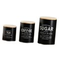 thumbnail image 1 of GROWTH TANK 3x Canister Sets for Kitchen Counter Large Canisters Set for Kitchen Counter Black, 1 of 9